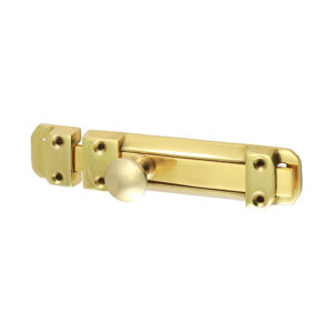 Timco Flat Section Bolt - Polished Brass - 135 x 30mm - 200852