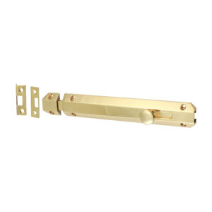 Timco Architectural Flat Section Bolt - Polished Brass - 210 x 35mm - 200854