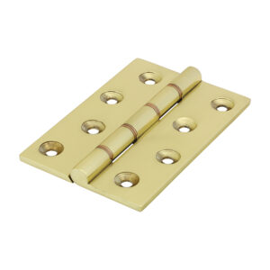 Timco Double Phosphor Bronze Washered Butt Hinge - Solid Brass - Polished Brass - 102 x 67 - Box of 2 - 234269