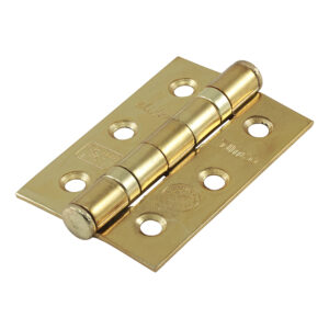 Timco Grade 7 Fire Door Hinge - Electro Brass - 76 x 51 x 2.2 - Box of 2 - 334101