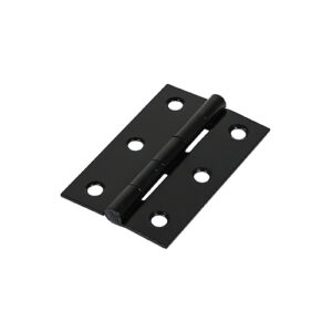 Timco Plain Butt Hinge - Fixed Pin (1838) - Black - 75 x 50 - Bag of 2 - 434329