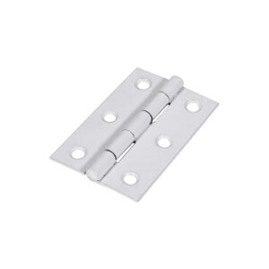 Timco Plain Butt Hinge - Fixed Pin (1838) - White - 75 x 50 - Bag of 2 - 434099