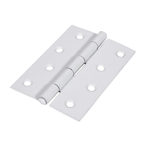 Timco Plain Butt Hinge - Fixed Pin (1838) - White - 100 x 70 - Bag of 2 - 434303