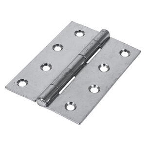 Timco Plain Butt Hinge - Fixed Pin (1838) - Zinc - 100 x 70 - Bag of 2 - 434158