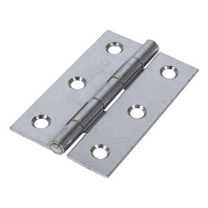Timco Plain Butt Hinge - Fixed Pin (1838) - Zinc - 75 x 50 - Bag of 2 - 434831