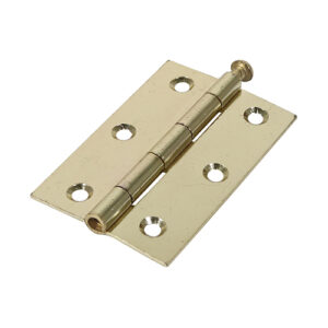 Timco Plain Butt Hinge - Loose Pin (1840) - Electro Brass - 90 x 60 - Bag of 2 - 434208