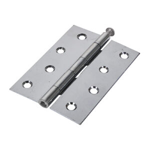 Timco Plain Butt Hinge - Loose Pin (1840) - Polished Chrome - 100 x 71 - Bag of 2 - 434118