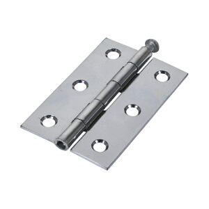 Timco Plain Butt Hinge - Loose Pin (1840) - Polished Chrome - 75 x 50 - Bag of 2 - 434435