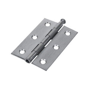 Timco Plain Butt Hinge - Loose Pin (1840) - Satin Chrome - 75 x 50 - Bag of 2 - 434006