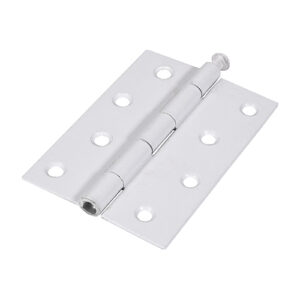 Timco Plain Butt Hinge - Loose Pin (1840) - White - 100 x 71 - Bag of 2 - 434498