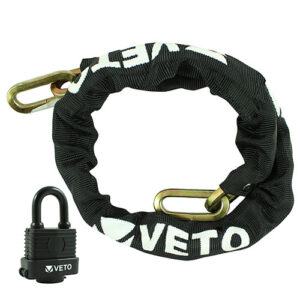 Timco - SCWP - Security Chain & W/P Padlock - 8mm x 1m - 2 pieces in Bag