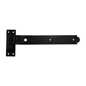 Timco 250mm Cranked Band Hook Plate - Black - Bag of 2 - HBC250B