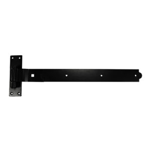 Timco 450mm Cranked Band Hook Plate - Black - Bag of 2 - HBC450B