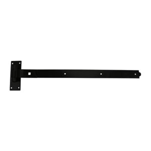 Timco 750mm Cranked Band Hook Plate - Black - Bag of 2 - HBC750B