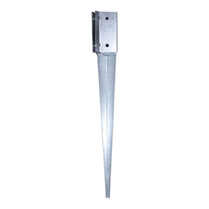 Timco 100 x 750mm Drive in Post Spike - Bolt Secure - Hot Dipped Galvanised - Pack of 1 - PSB100750G