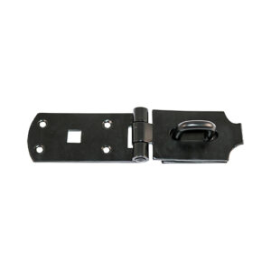 Timco 10" Heavy Secure Hasp-Staple - Black - 1 Piece in Plain Bag - BHS10BB