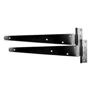 Timco 10” Medium Tee Hinge Pair - Black - MTH10B