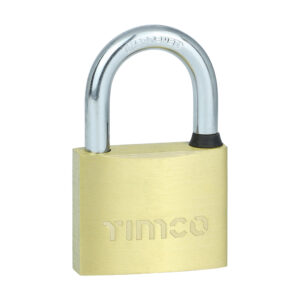 Timco 50mm Brass Padlock - Pack of 1 - P50