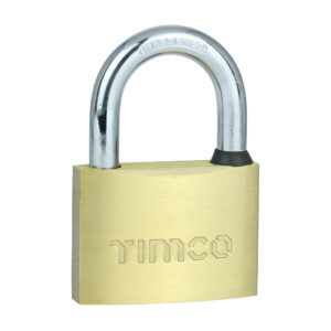 Timco 60mm Brass Padlock - Pack of 1 - P60