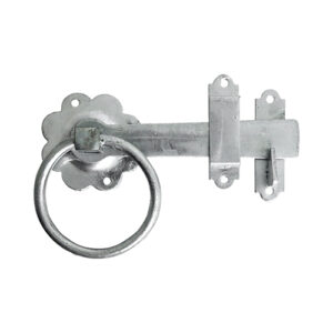 Timco 6" Ring Gate Latch - Plain - Hot Dipped Galvanised - 1 Piece - RGL6GP