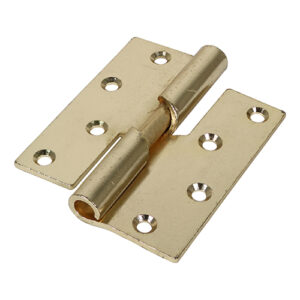 Timco Rising Butt Hinge (466)  - Right Hand Hand - Electro Brass - 100 x 86 - Bag of 2 - 434127