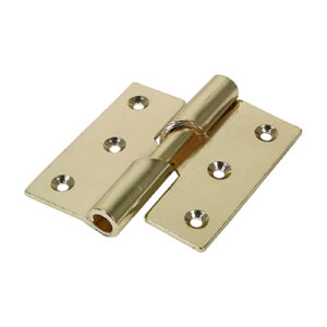 Timco Rising Butt Hinge (466) - Left Hand - Electro Brass - 75 x 72 - Bag of 2 - 434483