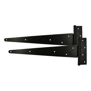 Timco Pair of 10" Strong Tee Hinges - Black - STH10B