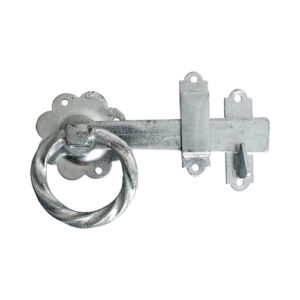 Timco 6" Ring Gate Latch - Twisted - Hot Dipped Galvanised - Pack of 1 - TRGL6GP