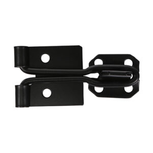 Timco 4" Wire Pattern Hasp-Staple - Black - Pack of 1 - WHS4BB