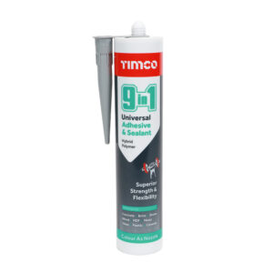Timco 9 in 1 Universal Adhesive & Sealant - Grey 290ml - 247357