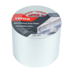 Timco - AFT100 - Aluminium Foil Tape - 45m x 100mm - 1 EA in Roll