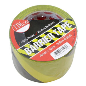 Timco - BARTYB - Barrier Tape Black & Yellow - 100m x 70mm - 1 EA in Roll