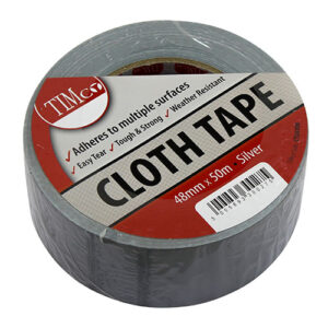 Timco - CTSILVER - Cloth Tape Silver - 50m x 48mm - 1 EA in Roll