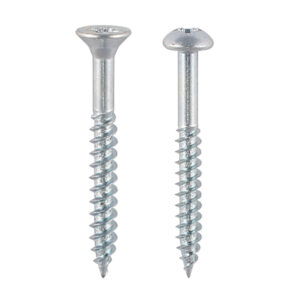 Twin-Thread Woodscrew - Zinc