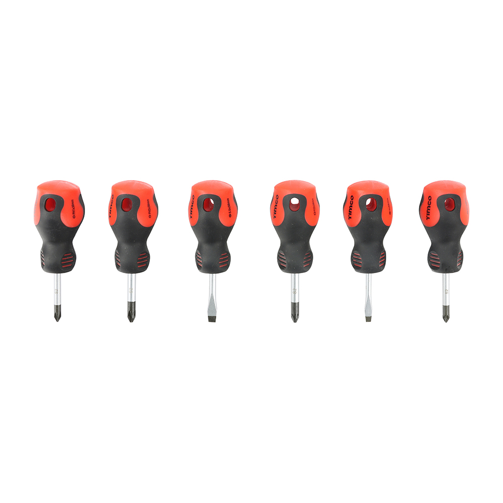 Stubby Screwdriver Set 6pcs