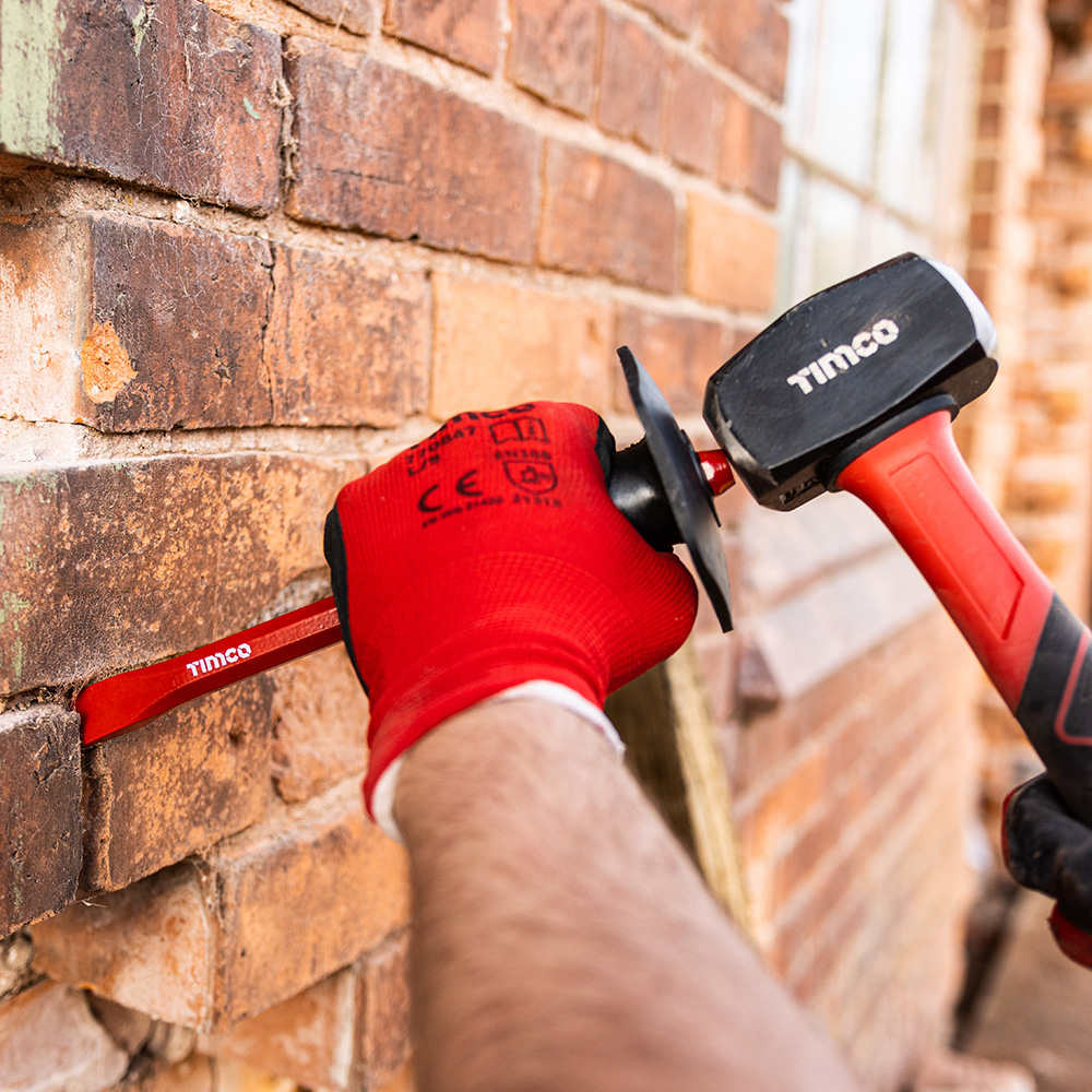 Cold Chisel with Guard 3/4 x 10" - lifestyle