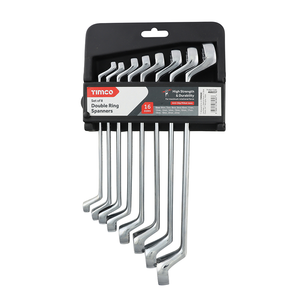 Shop Spanner Set - Double Ring 8 Piece