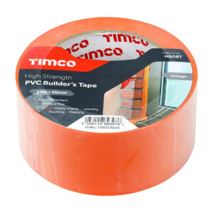 High Strength PVC Builder's Tape 33m x 50mm