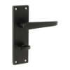 Shop Victorian Straight Bathroom Handles - Matt Black