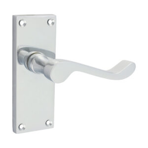 Shop Victorian Scroll Latch Handles - Polished Chrome