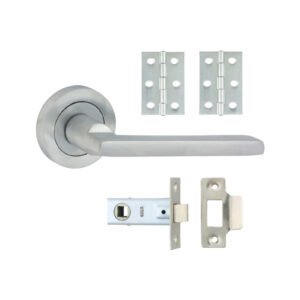 Shop Radmore Lever On Rose Door Pack - Satin Chrome