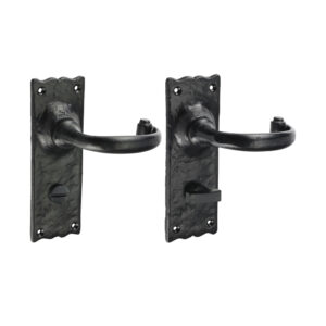 Shop Traditional Bathroom Lock Handle - Antique Black