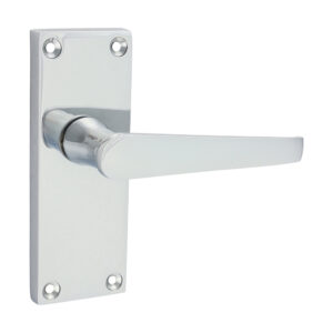 Shop Victorian Straight Latch Handles - Polished Chrome