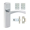 Shop Zeta Latch Door Pack - Polished Chrome