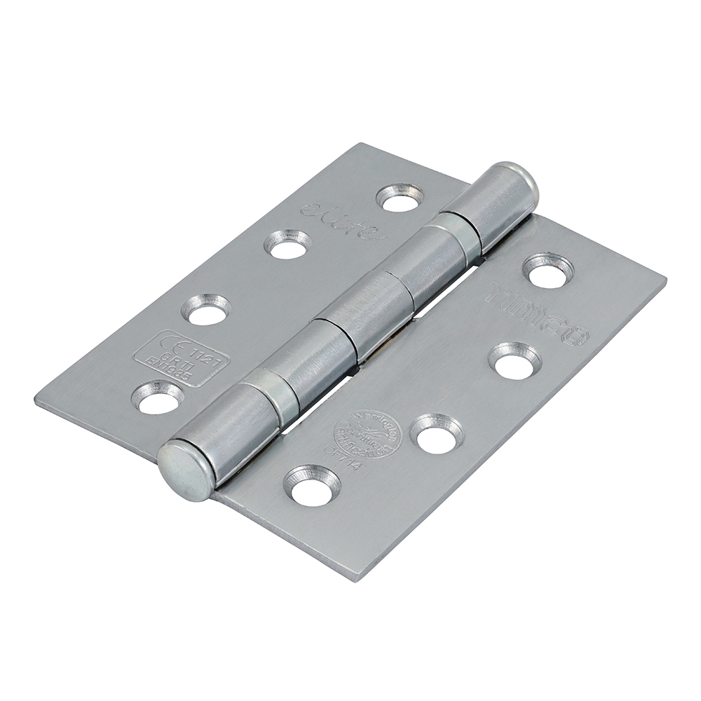 Shop Grade 11 Ball Bearing Fire Door Hinges - Satin Chrome 101 x 76