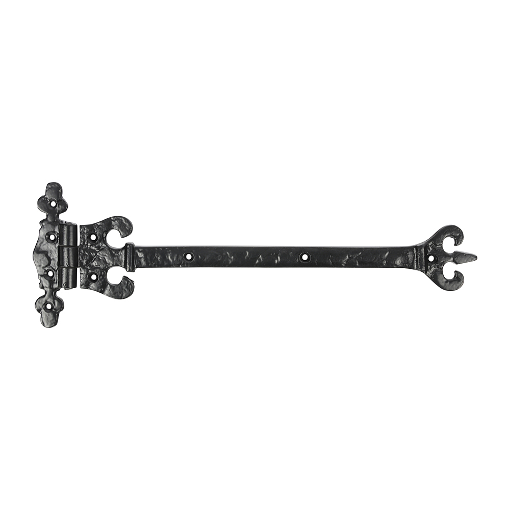 Shop Pair of Crown / Coronet Hinges - Antique Black 317mm