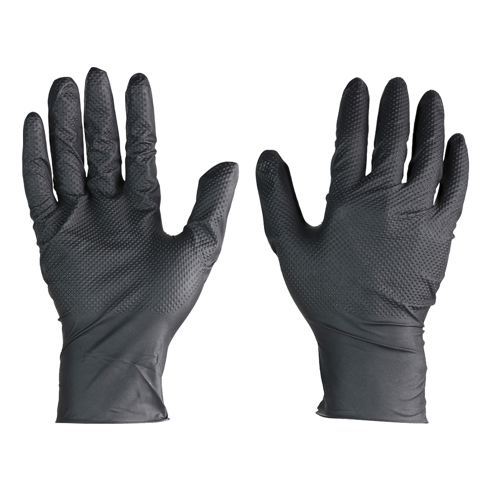 Shop Diamond Textured Disposable Nitrile Gloves
