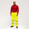 Shop Hi-Visibility Elasticated Waist Trousers - Yellow