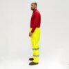 Hi-Visibility Elasticated Waist Trousers - Yellow - Side View