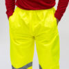Hi-Visibility Elasticated Waist Trousers - Yellow - Close Up